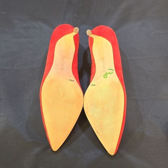 BRAND NEW ESSEX LANE SUEDE EL-DENY POINTED TOE LOW HEEL SLIP-ON PUMP - Picture 15 of 16